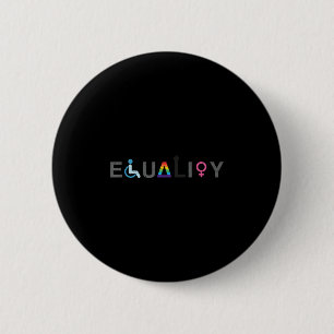 Equality Lgbt Disability Lgbtq Distressed _1 6 Cm Round Badge