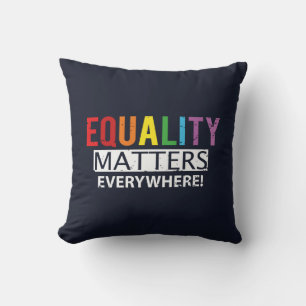 Equality Matters Rainbow Rights Support Pride Cushion