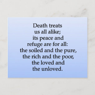 Equality of Death Postcard
