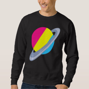 Equality Pan Pride Month Saturn Pansexuality Flag Sweatshirt