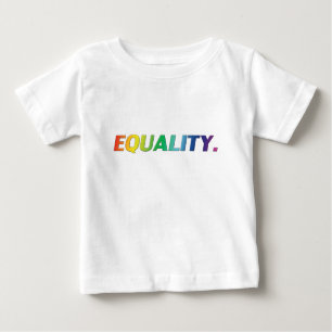 Equality pride lgbtq lgbt queer gay rainbow colour baby T-Shirt