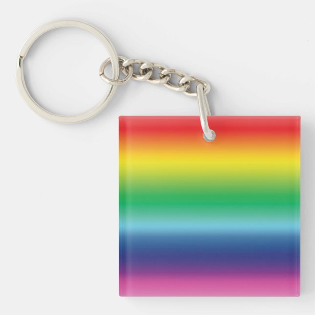 Equality / pride lgbtq rainbow  - acrylic keychain (Front)
