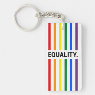 Equality Pride Rainbow Acrylic Key Ring