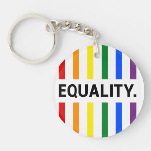 Equality Pride Rainbow Acrylic Key Ring
