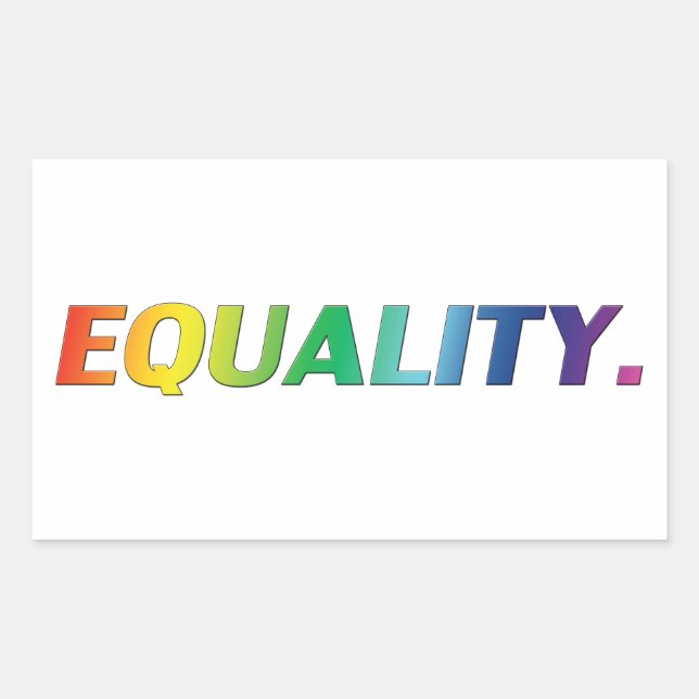 equality rainbow pride colours sticker - stickers (Front)