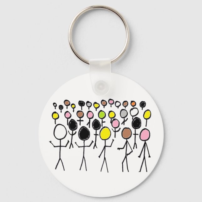 Equality Stickmen Key Ring (Front)