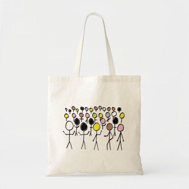 Equality Stickmen Tote Bag (Front)