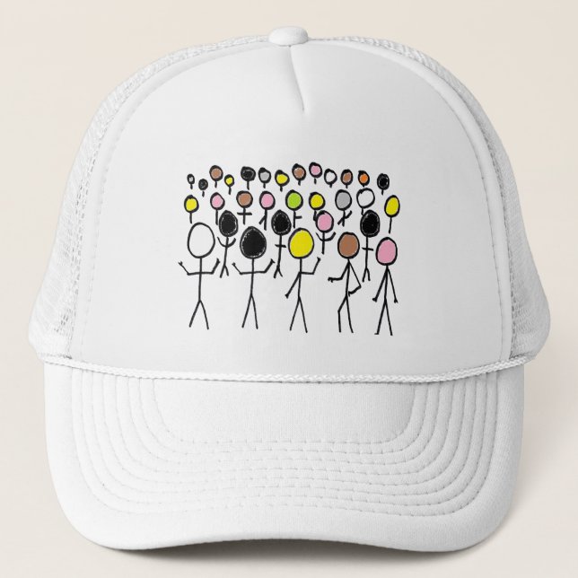 Equality Stickmen Trucker Hat (Front)