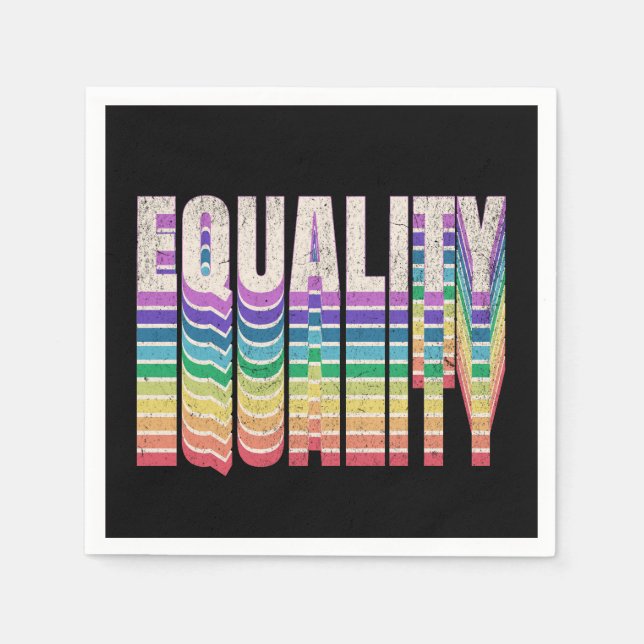 Equality text design napkin (Front)