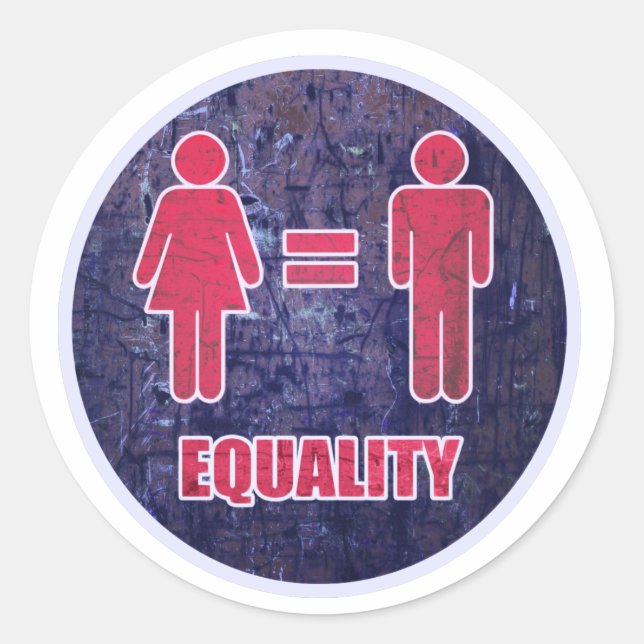 Equality V2 Classic Round Sticker (Front)