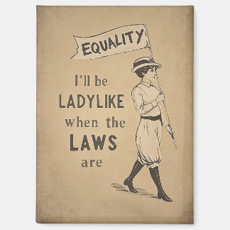 Equality Vintage Poster | Suffragette Feminism Magnet