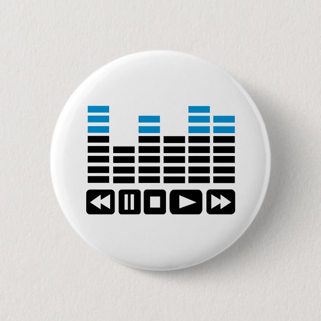 Equalizer 6 Cm Round Badge (Front)