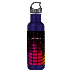 Equalizer Disco Lights Music Volume Personalised 710 Ml Water Bottle