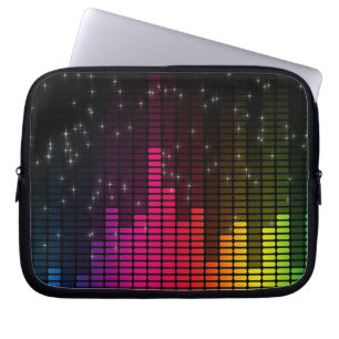 Equalizer Disco Music Laptop Case