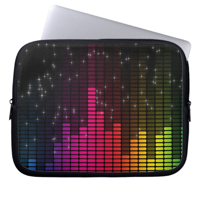 Equalizer Disco Music Laptop Case (Front)