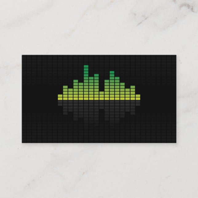 Equalizer - Green Business Card (Front)