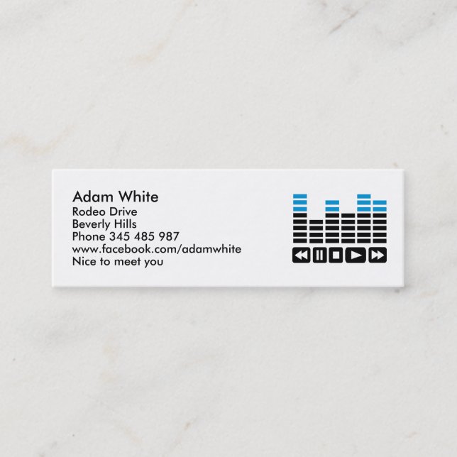Equalizer Mini Business Card (Front)