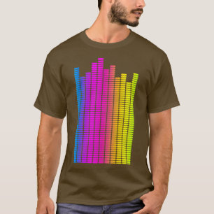 Equalizer Rainbow Music Lover Sound Engineer Audio T-Shirt