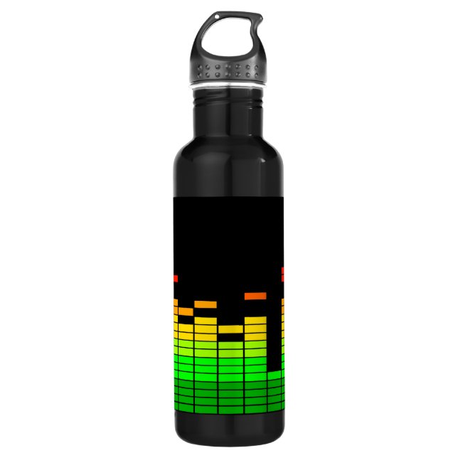 Equalizer Vibes from the Beat of DJ Music 710 Ml Water Bottle (Front)