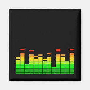 Equalizer Vibes from the Beat of DJ Music decor Magnet