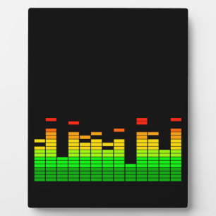 Equalizer Vibes from the Beat of DJ Music decor Plaque