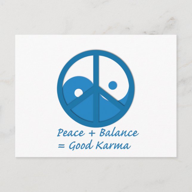 Equation for Good Karma Postcard (Front)