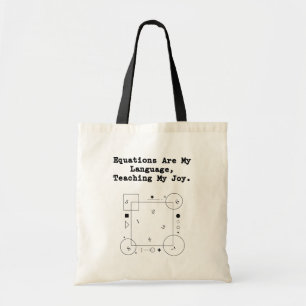 Equations My Language Teaching My Joy Math Tote Bag