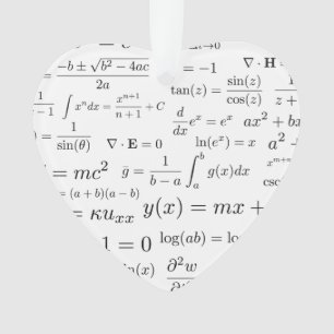 Equations of Math and Science Ornament