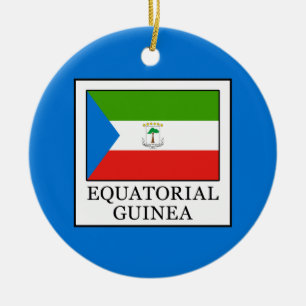 Equatorial Guinea Ceramic Tree Decoration