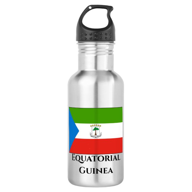Equatorial Guinea Flag 532 Ml Water Bottle (Front)