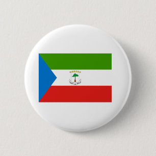 Equatorial Guinea Flag 6 Cm Round Badge