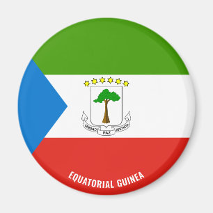 Equatorial Guinea Flag Charming Patriotic Magnet