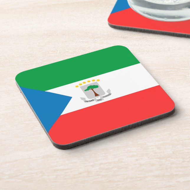 Equatorial Guinea flag Coaster (Left Side)