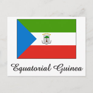 Equatorial Guinea Flag Design Postcard