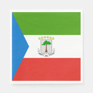 Equatorial Guinea Flag Napkin
