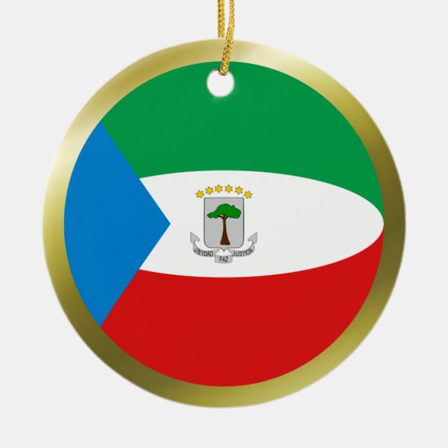 Equatorial Guinea Flag Ornament (Front)