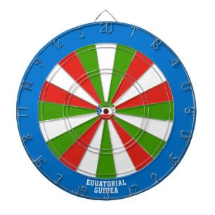Equatorial Guinea Flag Patriot's Bullseye Dartboard
