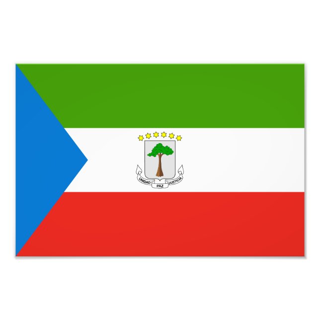 Equatorial Guinea Flag Photo Print (Front)