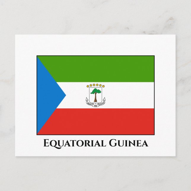 Equatorial Guinea Flag Postcard (Front)