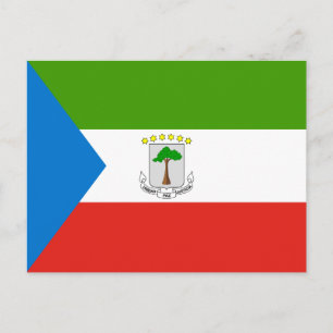 Equatorial Guinea Flag Postcard
