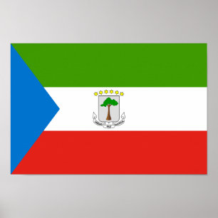 Equatorial Guinea Flag Poster