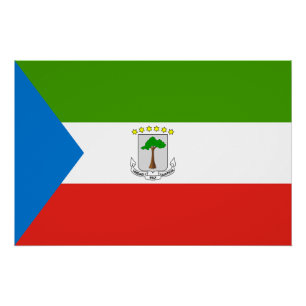 Equatorial Guinea Flag Poster