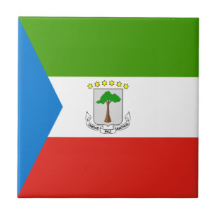 Equatorial Guinea Flag Tile