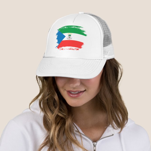 Equatorial Guinea flag Trucker Hat (In Situ)