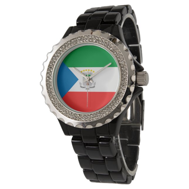 Equatorial Guinea flag Watch (Angled)