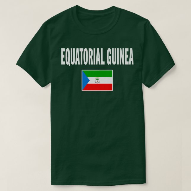 Equatorial Guinea  Guinean Tee Flag souvenir Gift  (Design Front)