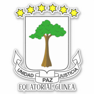 Equatorial Guinea National Coat Of Arms Patriotic 