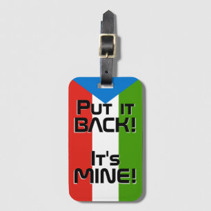 Equatorial Guinea National Flag Funny Patriotic Luggage Tag