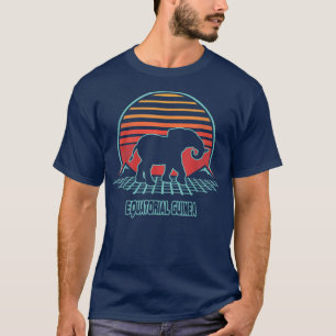 Equatorial Guinea Retro Vintage 80s Style T-Shirt