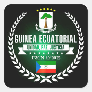 Equatorial Guinea Square Sticker
